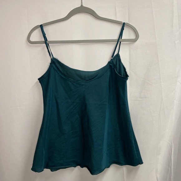 Brazeau Tricot Paperbag Silk Blend Cami Green Size 2/Medium NWT - Picture 4 of 5